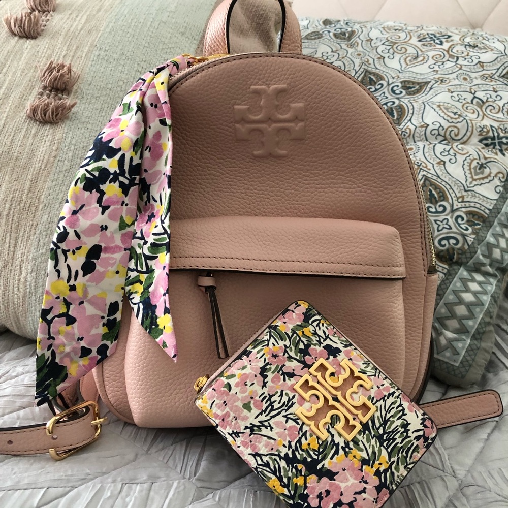 Precious Tory Burch Mini Backpack and Wallet Set